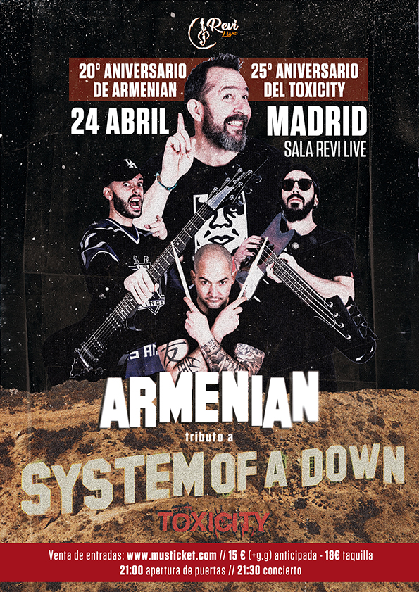 ARMENIAN - Tributo a System of a Down en Madrid